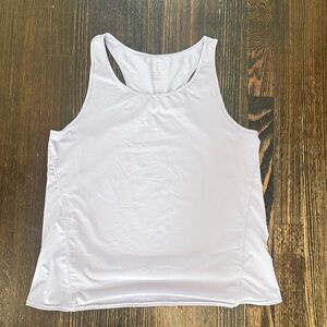 Layer 8 White Mesh Racerback Tank Top